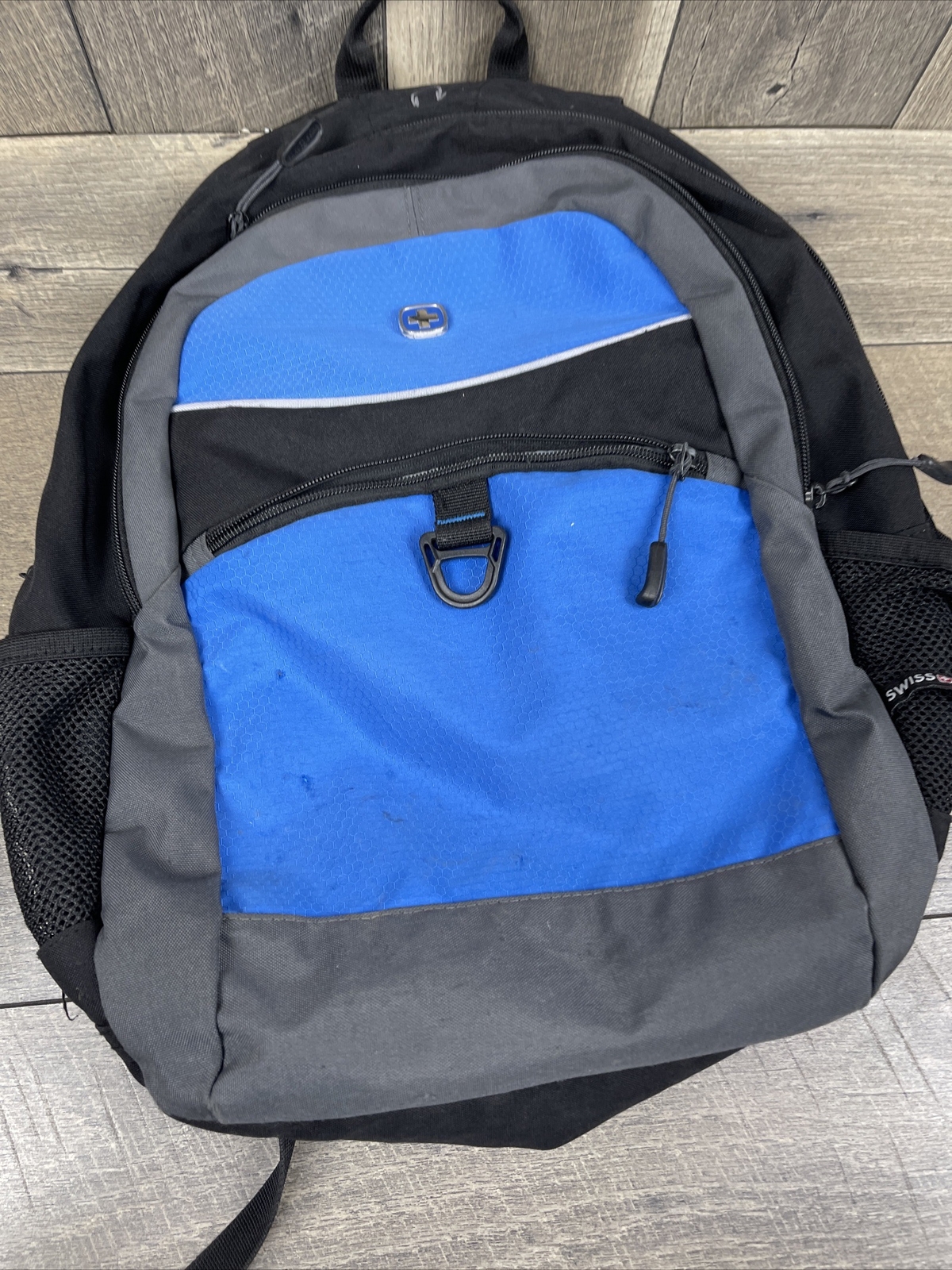 Swiss Gear Laptop Backpack Blue Airflow School Bag Laptop Tablet Zip Pockets