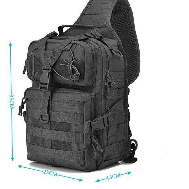 Tactical Chest Bag Waterproof Oxford Sling Crossbody Camouflage