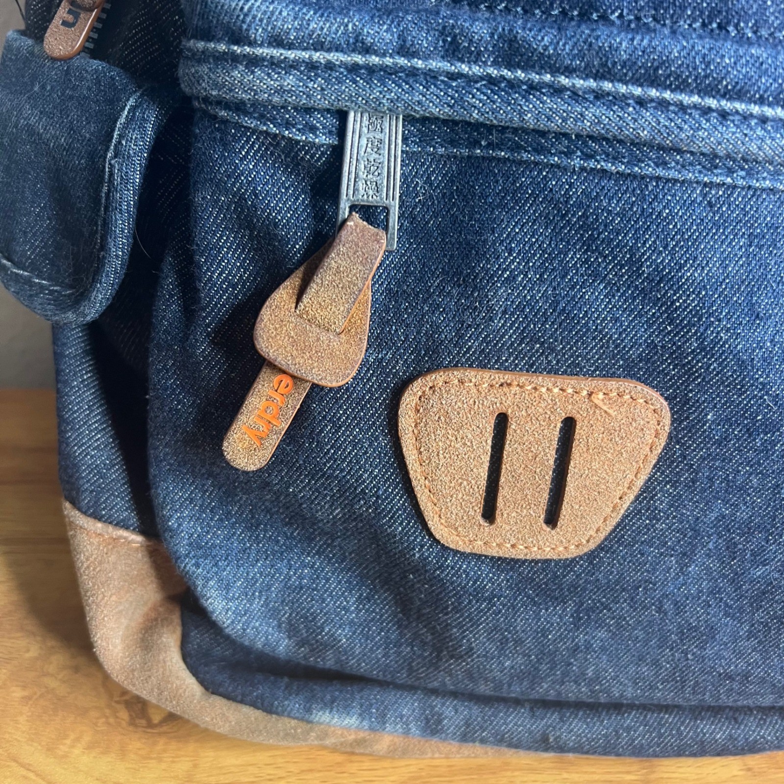 Superdry Japan Outdoor Quilted Denim Backpack Rugged Streetwear