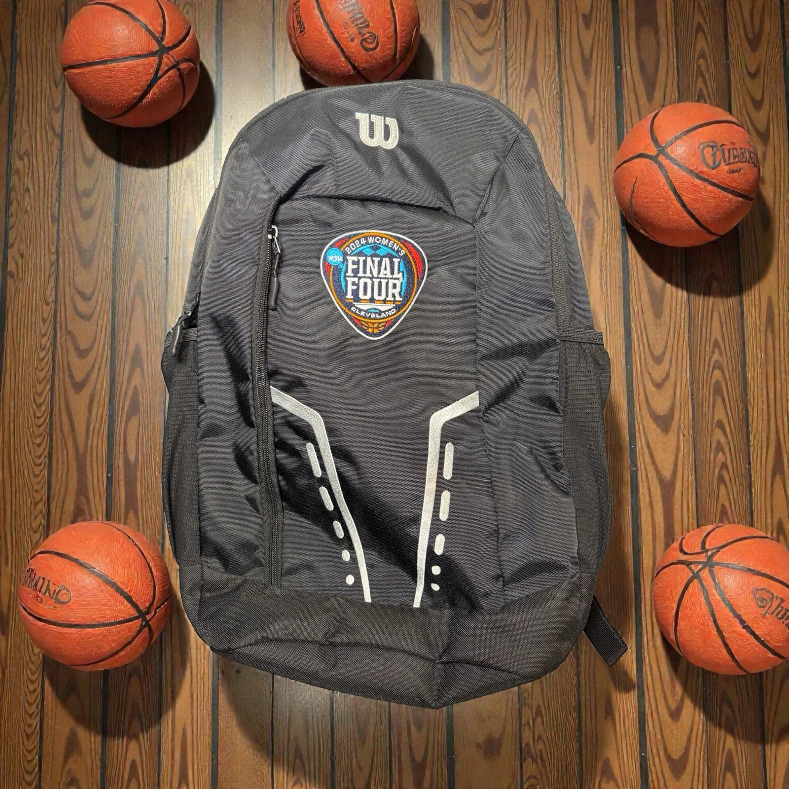 Wilson NCAA Women’s Final Four Cleveland Black Laptop Backpack Zip Pockets