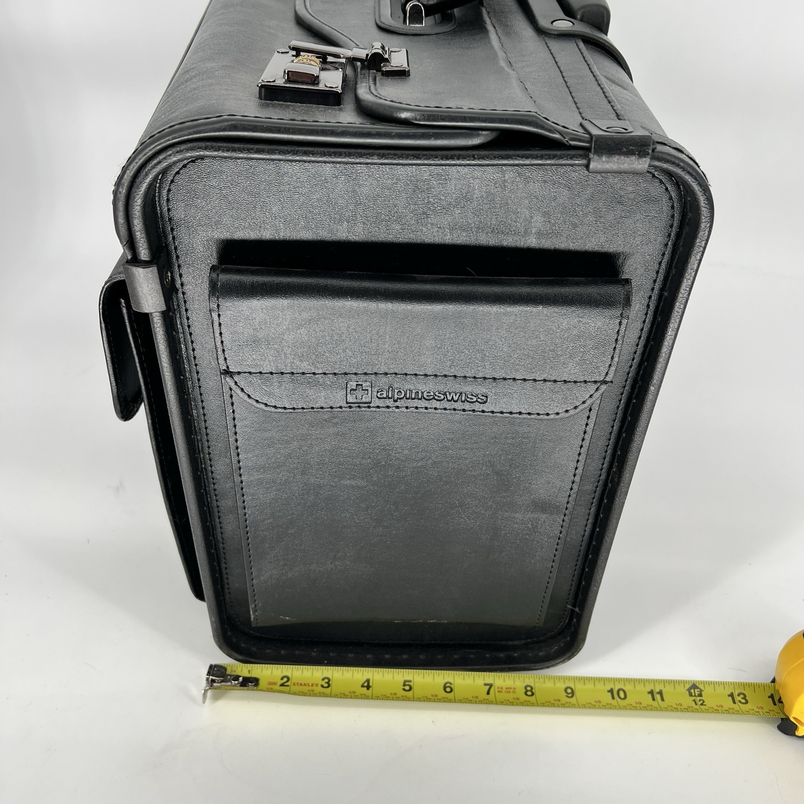 Alpine Swiss 19 Wheeled Briefcase Rolling Case Sales Sample Pilot Lawyer Attache
