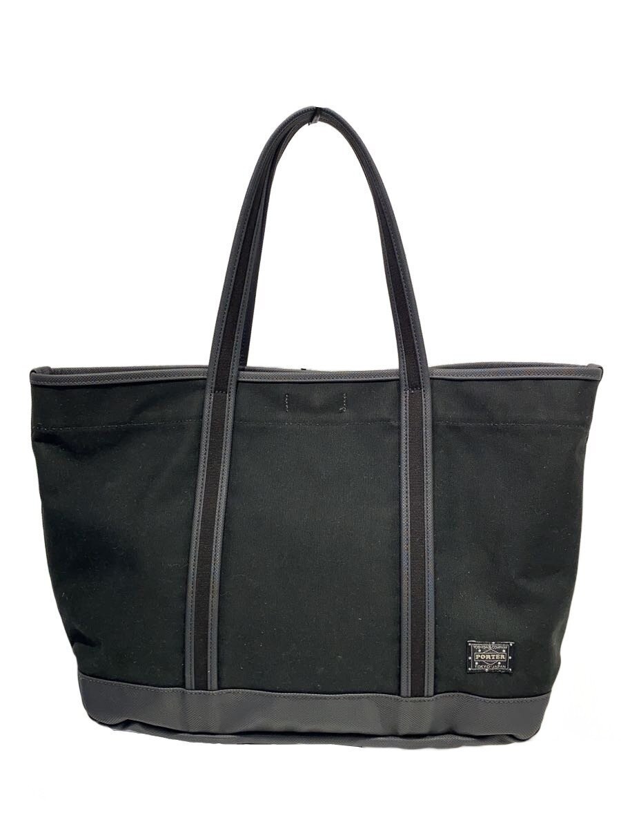 PORTER GIRL Tote Bag Canvas Black 9x30x24cm Used