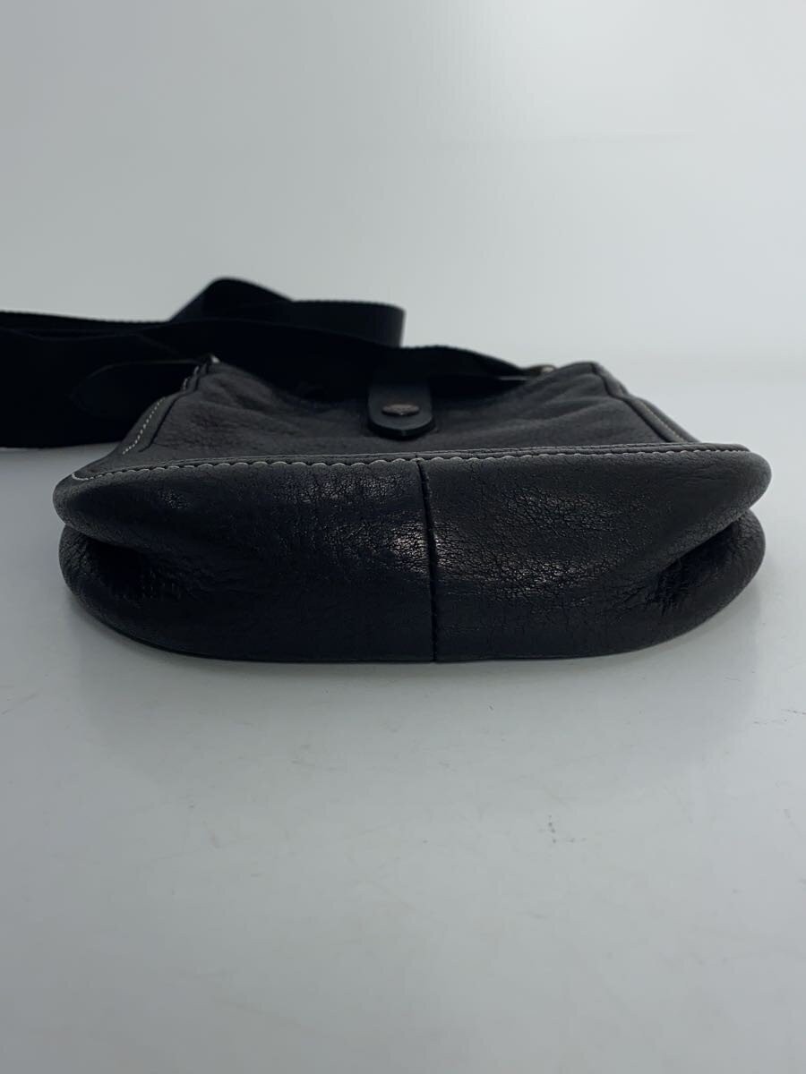 PORTER Shoulder Bag Leather BLK Solid