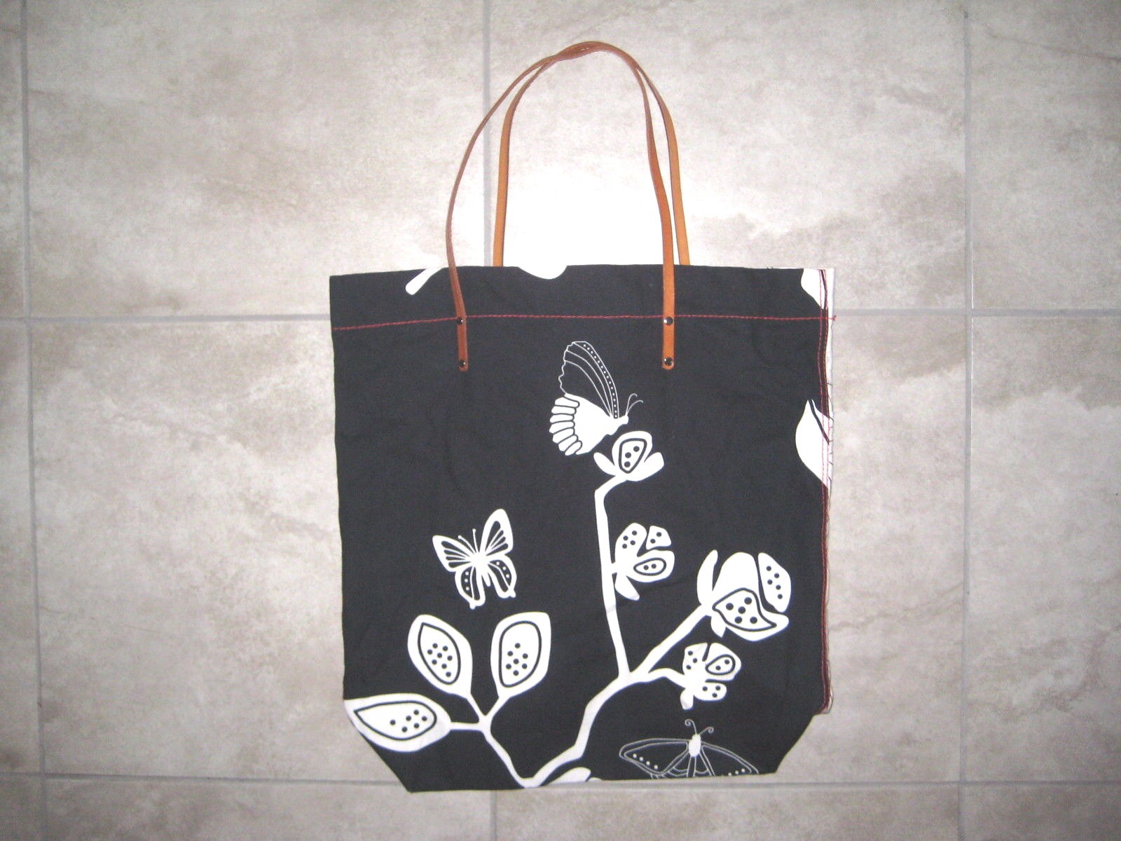 2012 Ali Rapp MFAH Houston Museum Mixed Media Ikea Artist Canvas Tote Bag USED
