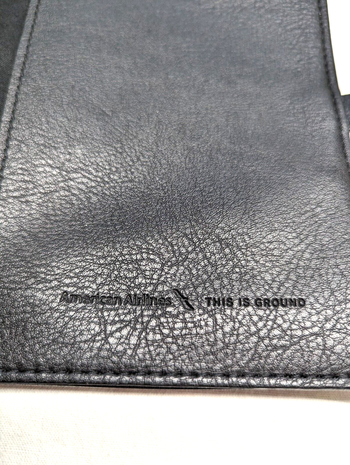 American Airlines This is Ground Amenity Kit Pen Holder Black Vegan No Contents