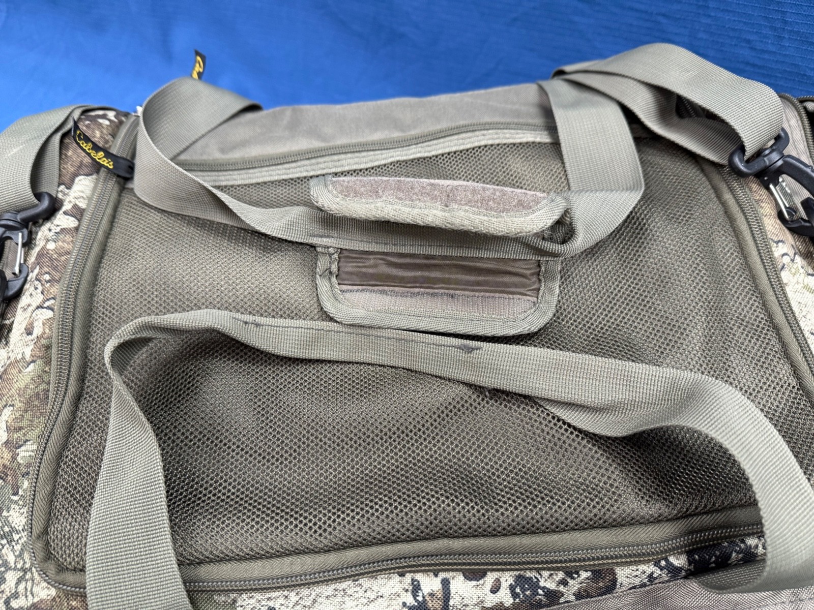 Cabelas Camouflage Duffle Bag with Shoulder Strap, 18 x 12 x 8 Inches