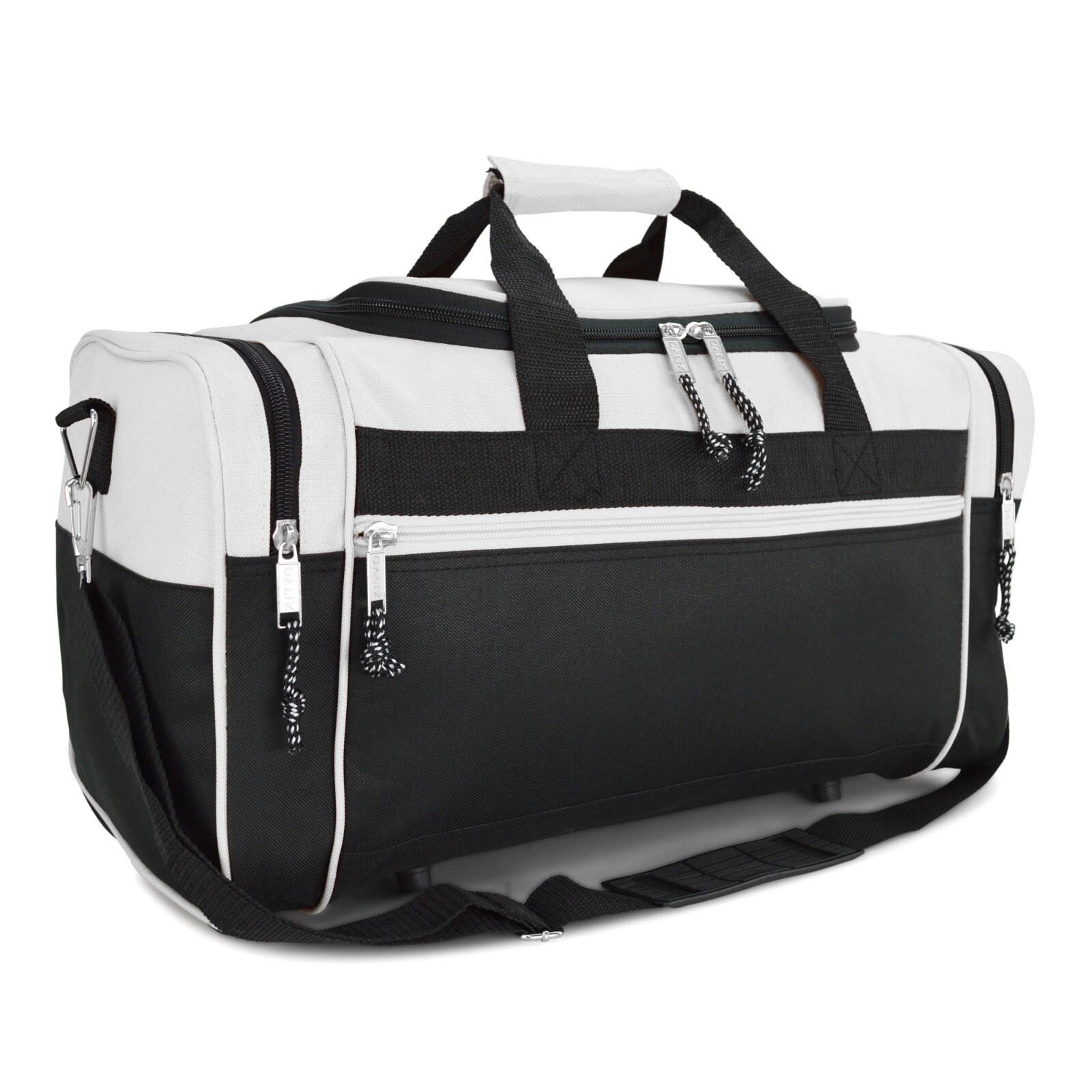 21″ Blank Duffle Bag Sports Travel Luggage Gym Gear Bag in White