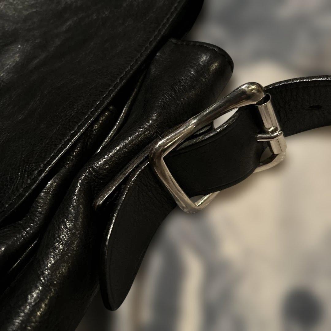 SOMES Saddle Shoulder Bag Leather Unisex Crossbody Used