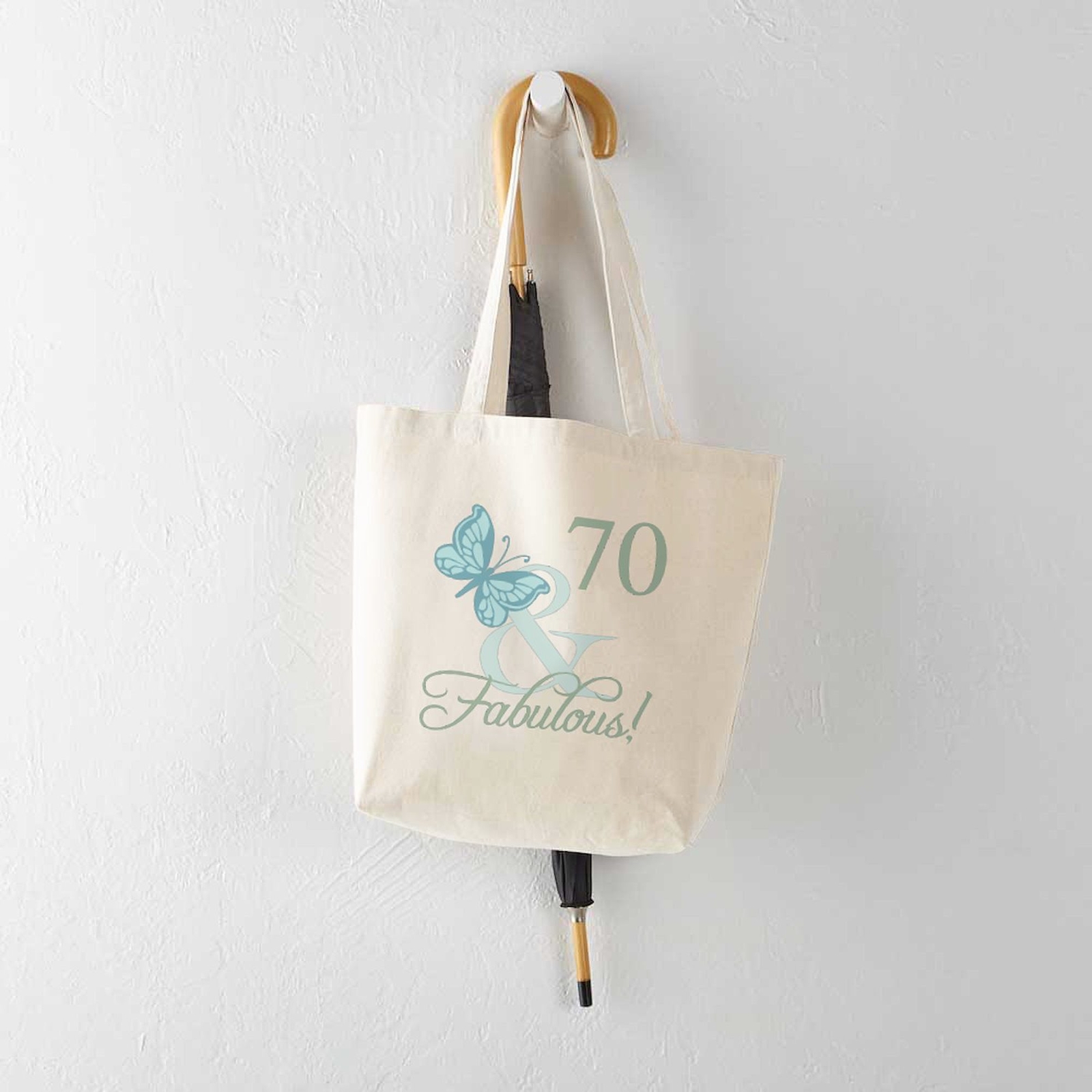 CafePress 70Th Birthday Butterfly Tote Bag (1419973899)