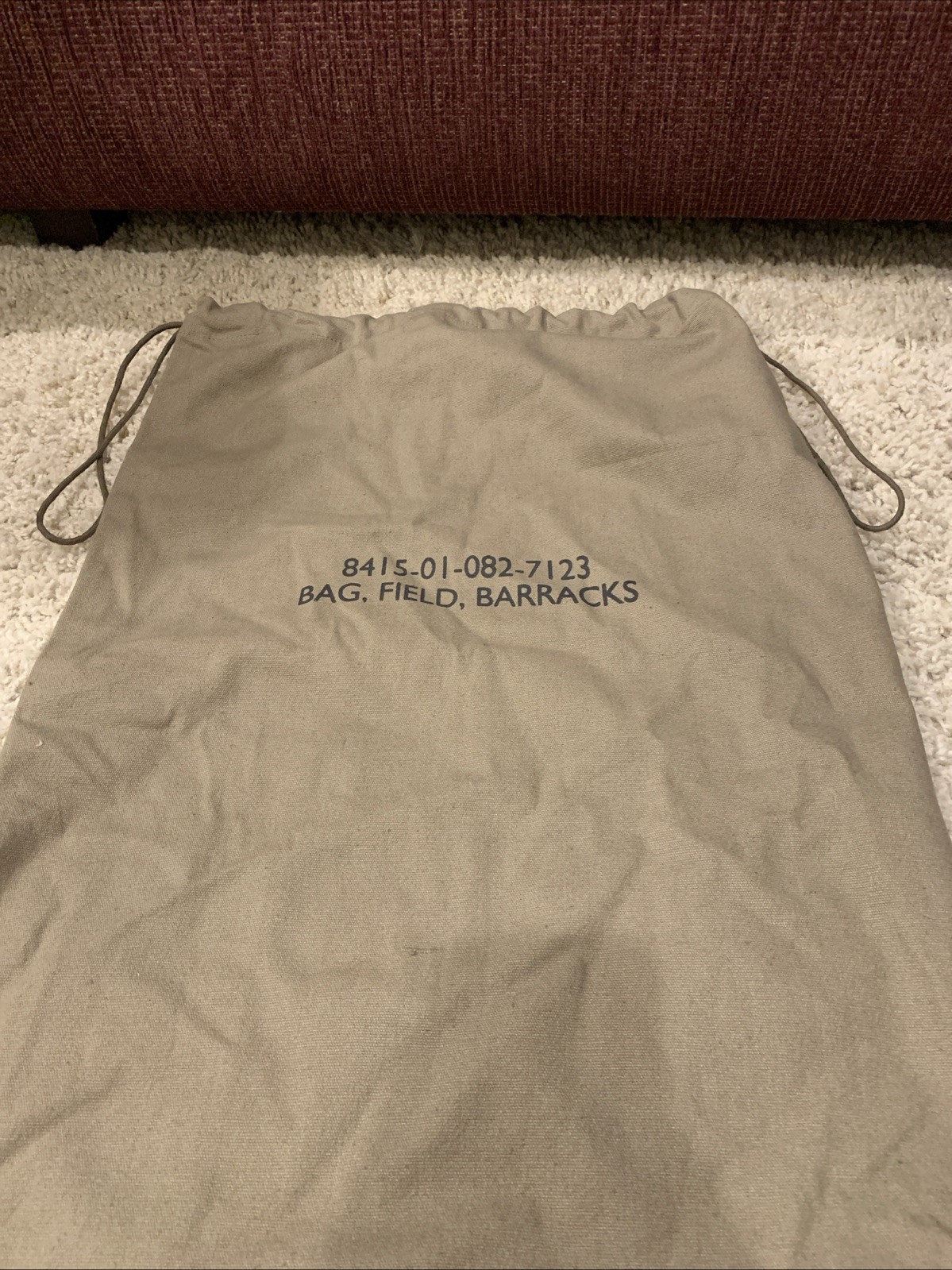 Cotton Canvas Laundry Bag Field Barracks Gym Clothing Military Army Tactical Bag