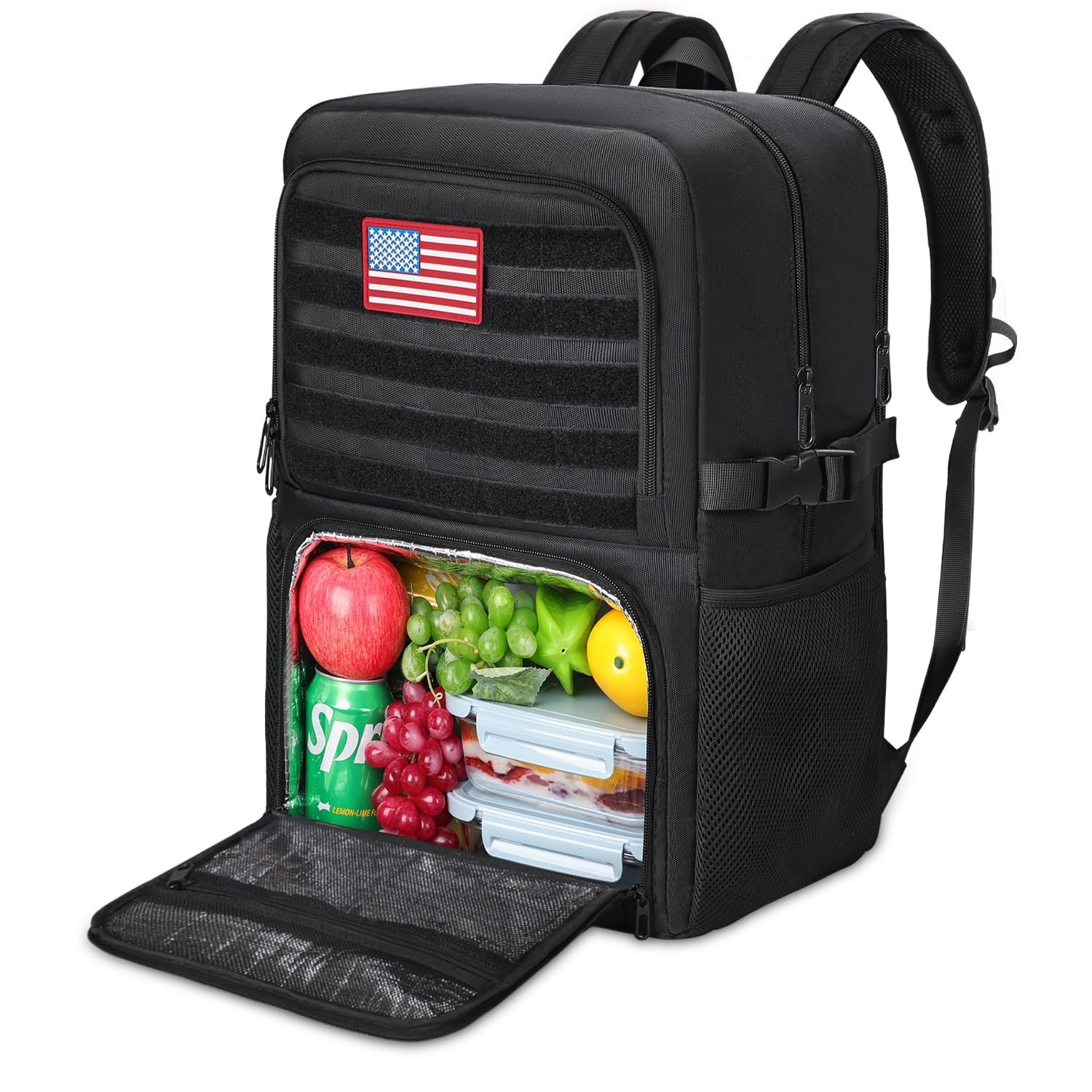 Insulated Cooler Lunch Box Laptop Backpack TSA Daypack Commuter Travel 15.6In
