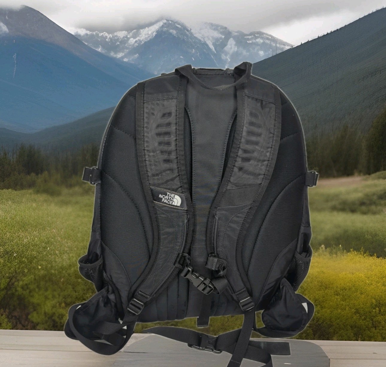 The North Face Backpack Classic Borealis Blac School Bag Hiking Camping Day Pack