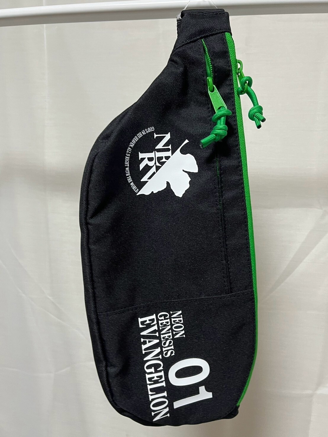 EVANGELION x GU Shoulder Bag Hand Bag Black Green Japan Limited 2024
