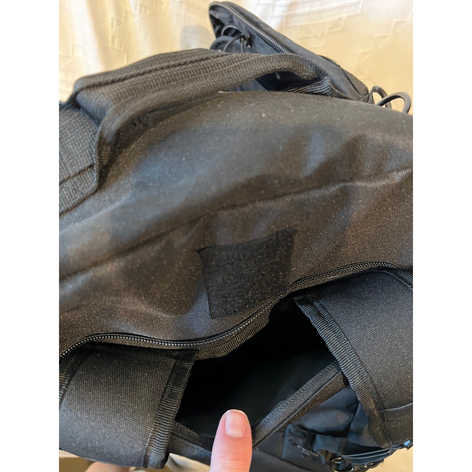 Generic No Brand Black Tactical Clamshell XL Backpack