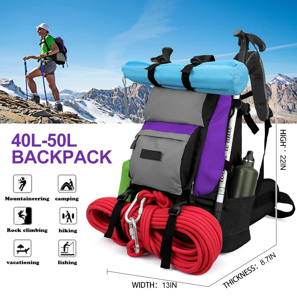 35L/70L/100L/130L Outdoor Tactical Backpack Rucksack Camping Hiking Bag Travel
