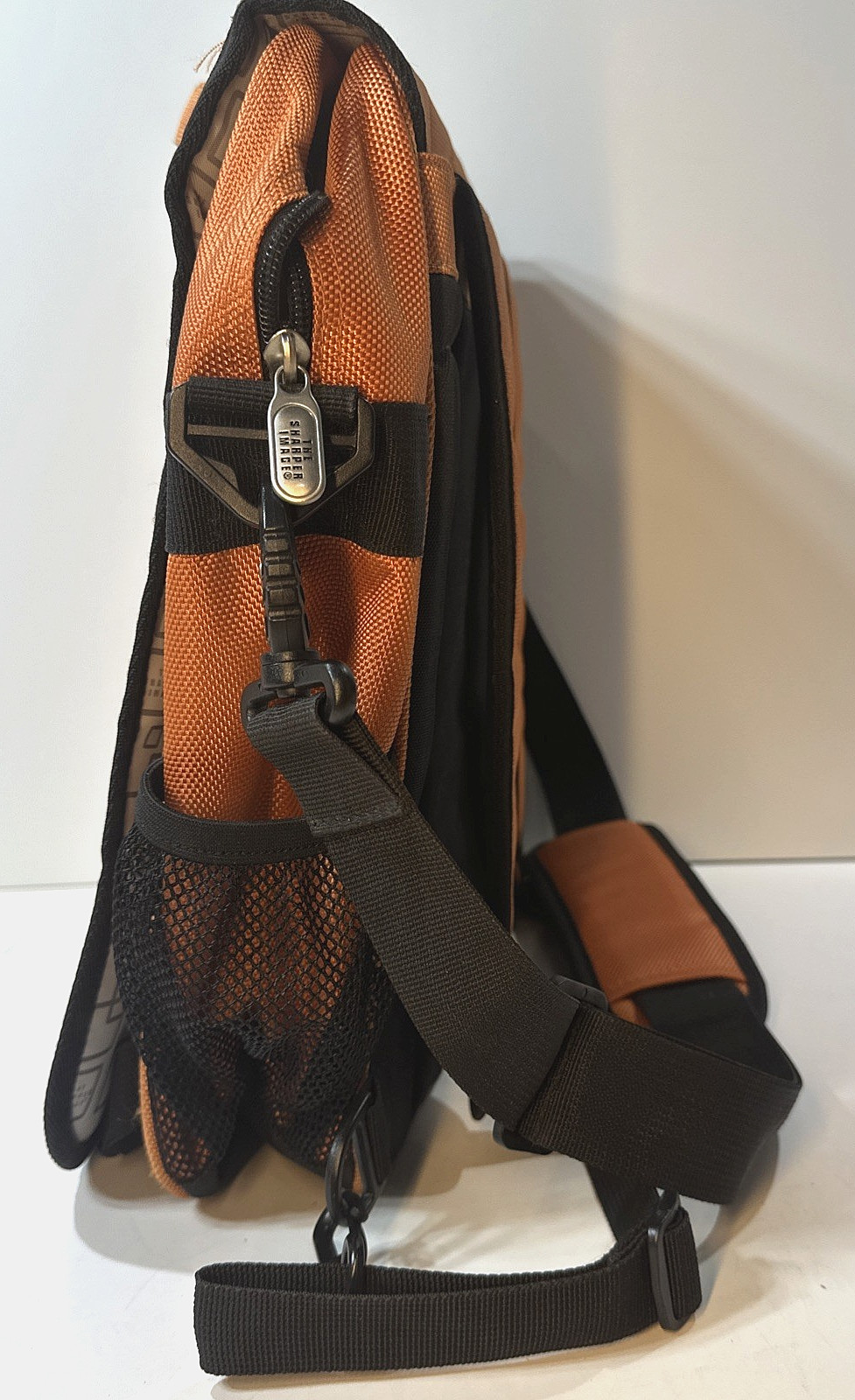 The Sharper Image Airtek Collection Orange LAPTOP Backpack Messenger Bag MSRP140