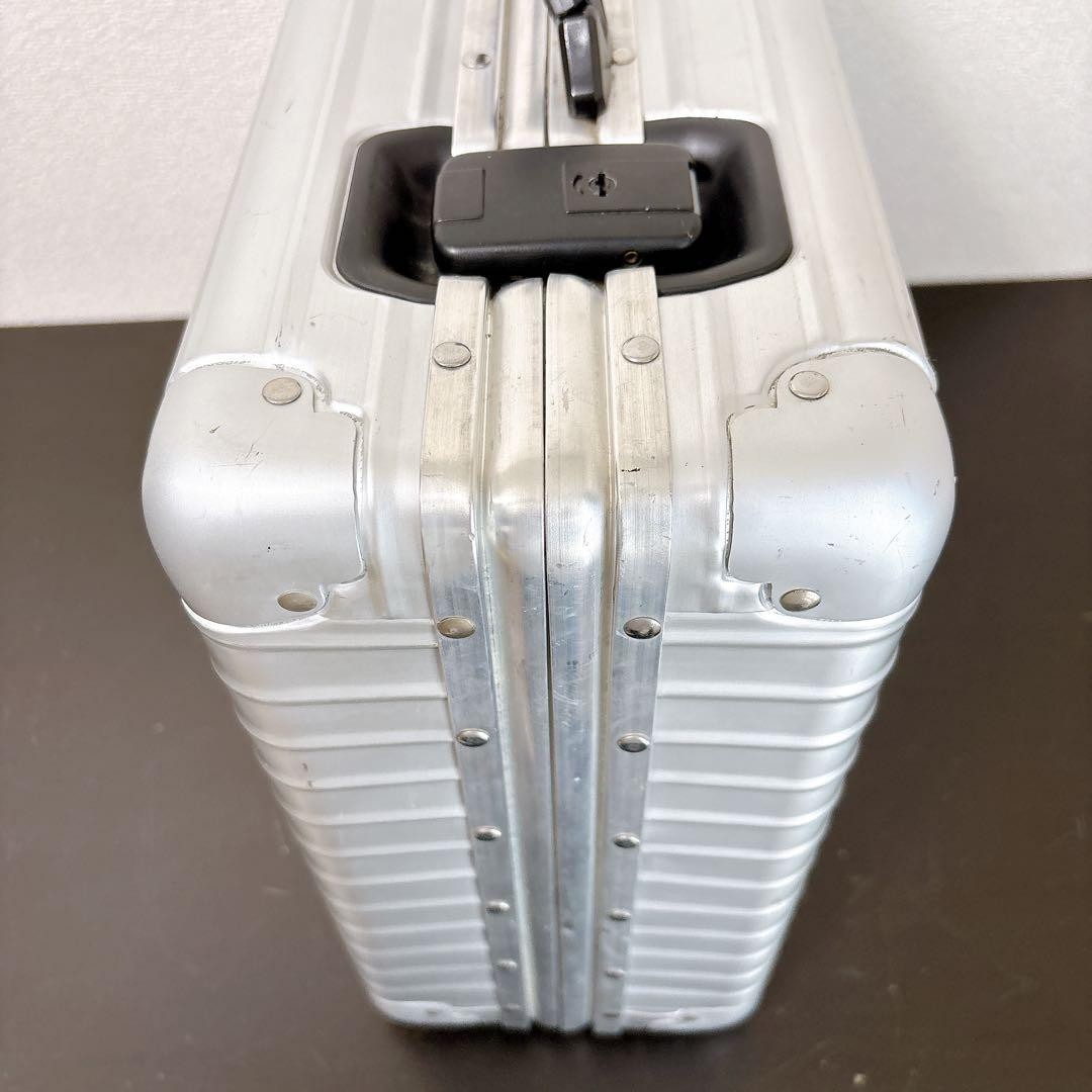 Rimowa Topas Briefcase Attache Case Silver 46×36×18cm