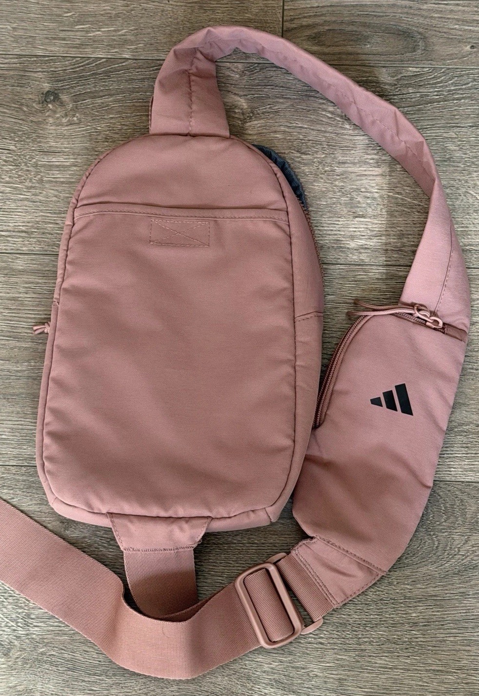 Adidas Essentials Sling Crossbody Bag Pink Adjustable Strap Compact Travel