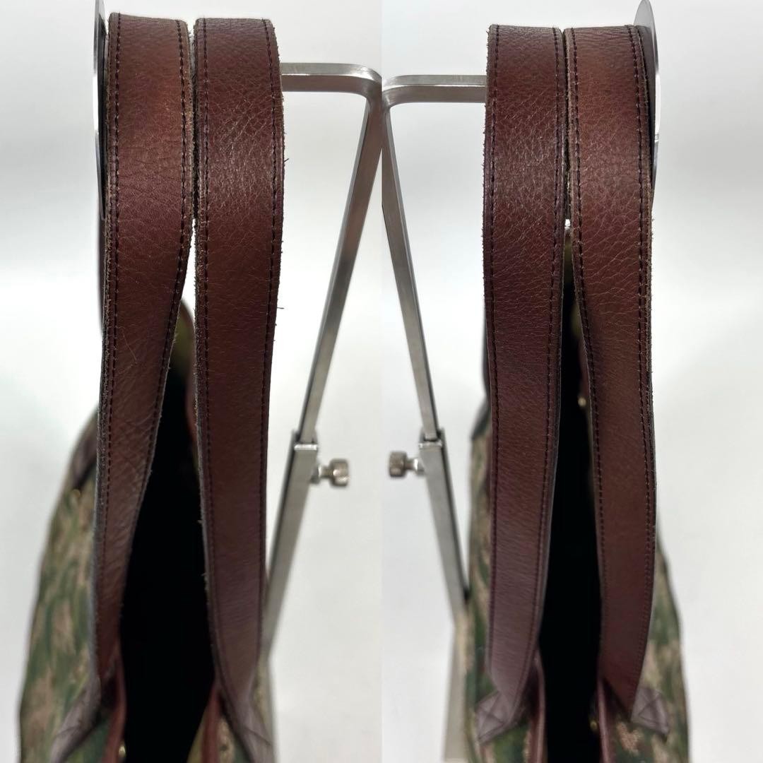 Authentic Yoshida Kaban PORTER WNW Camouflage Wool Leather Tote Bag 24cm x 30cm