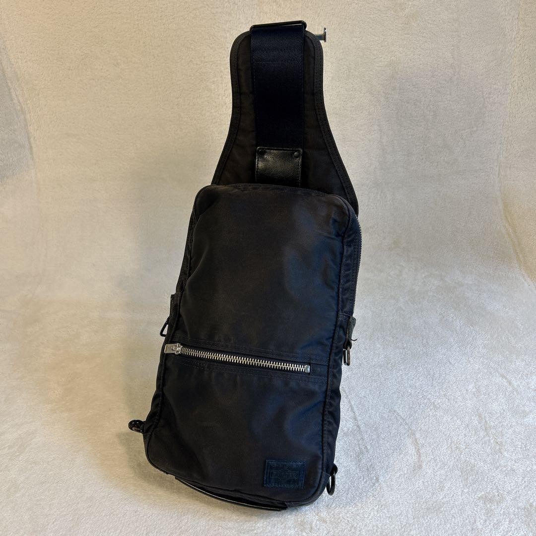 Authentic PORTER Yoshida Kaban Sling Shoulder Bag Black 30cm x 18cm x 6cm Slight