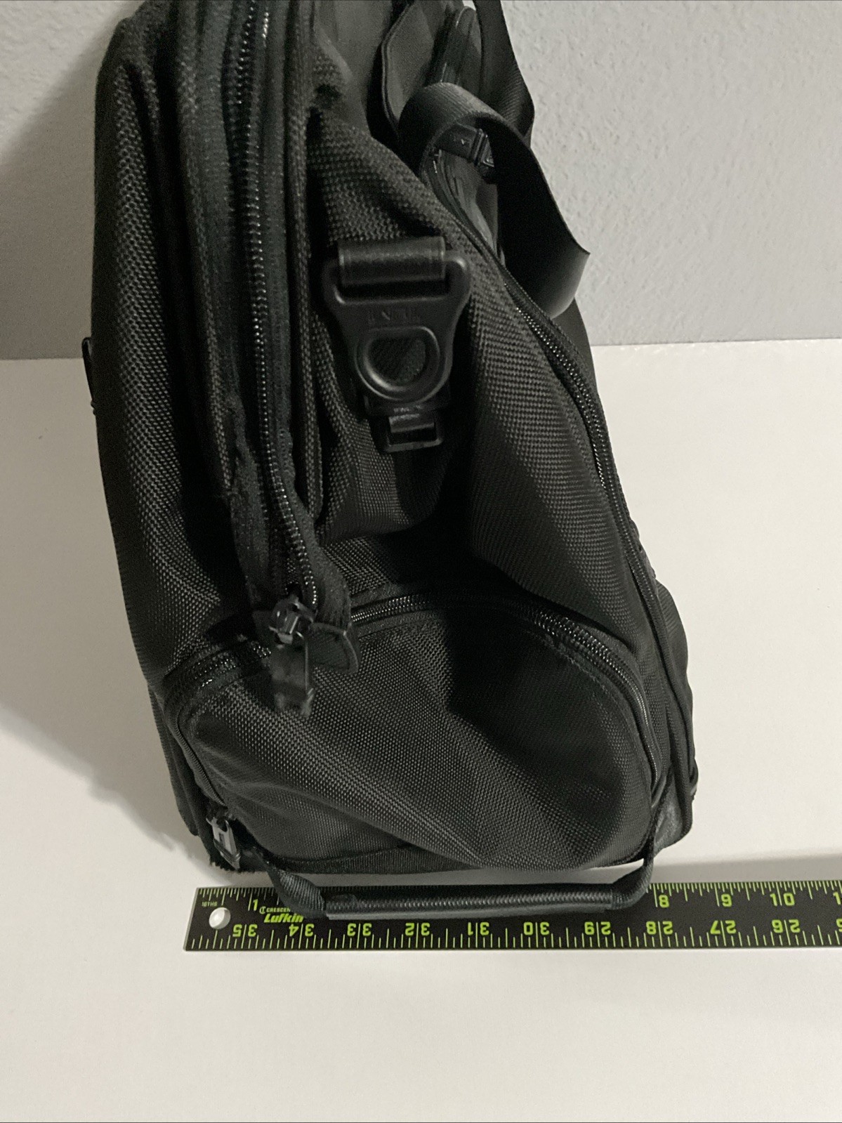 TUMI ‘Alpha 2’ Black Nylon Framed Soft Duffle Bag – 221261D2U