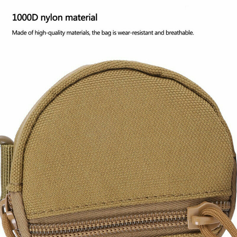 Tactical MOLLE Pouch EDC Gear Bag Small Purse Outdoor Utility Waist Belt Pouches