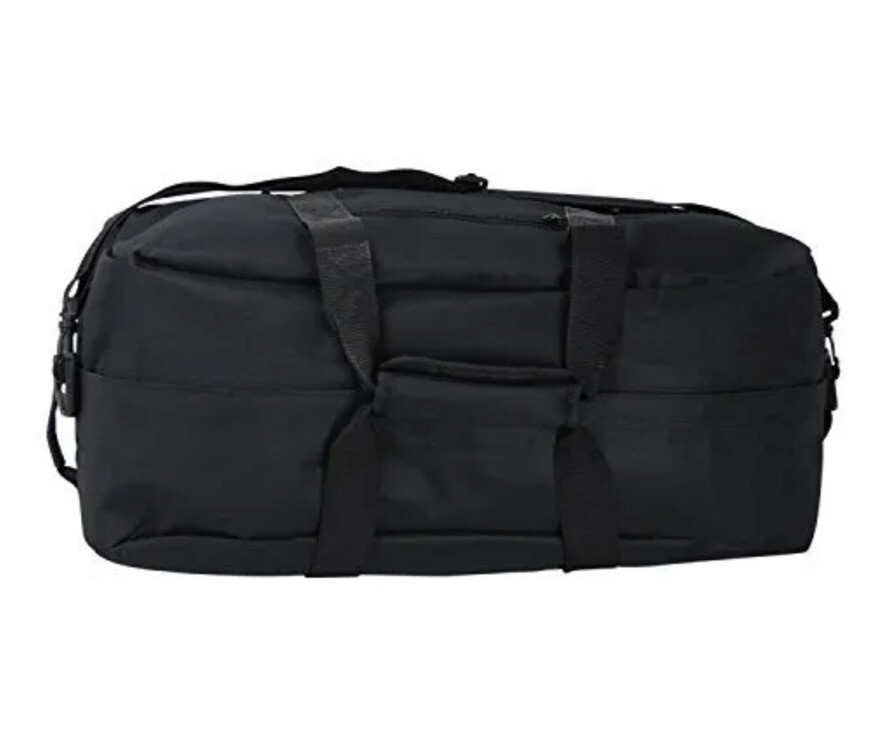 DALIX Unisex Duffle Bag Medium Black