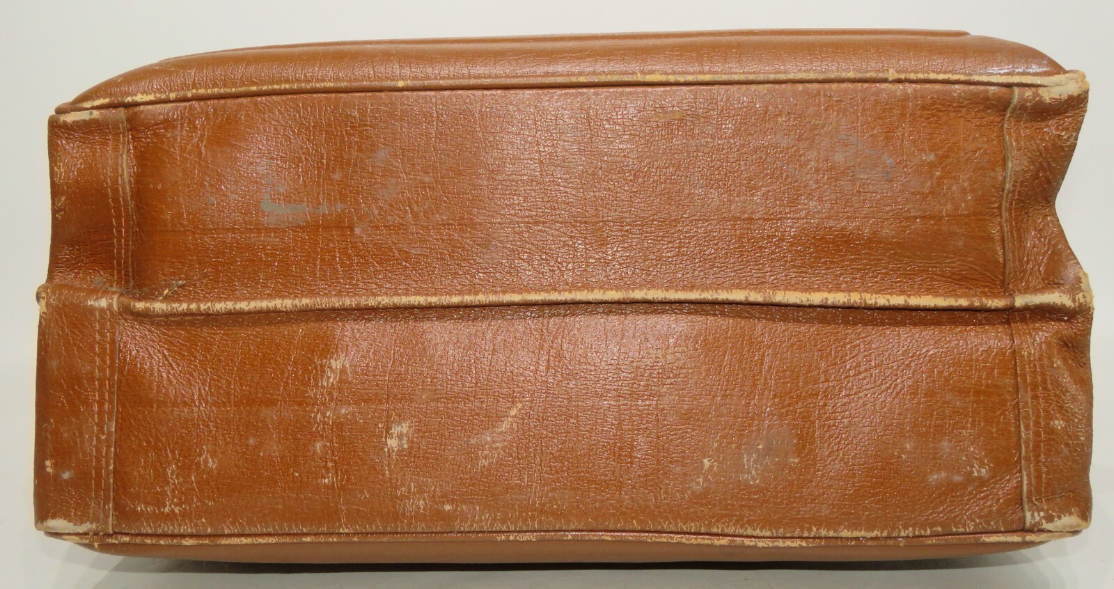 Hard Case Brown Travel Briefcase/Dr Bag Brass Latch w/Historical Interest (NASA)