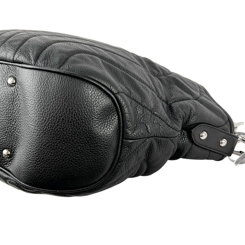 Montblanc Leather Shoulder Bag One Shoulder SS Used Black 45 33 12 cm