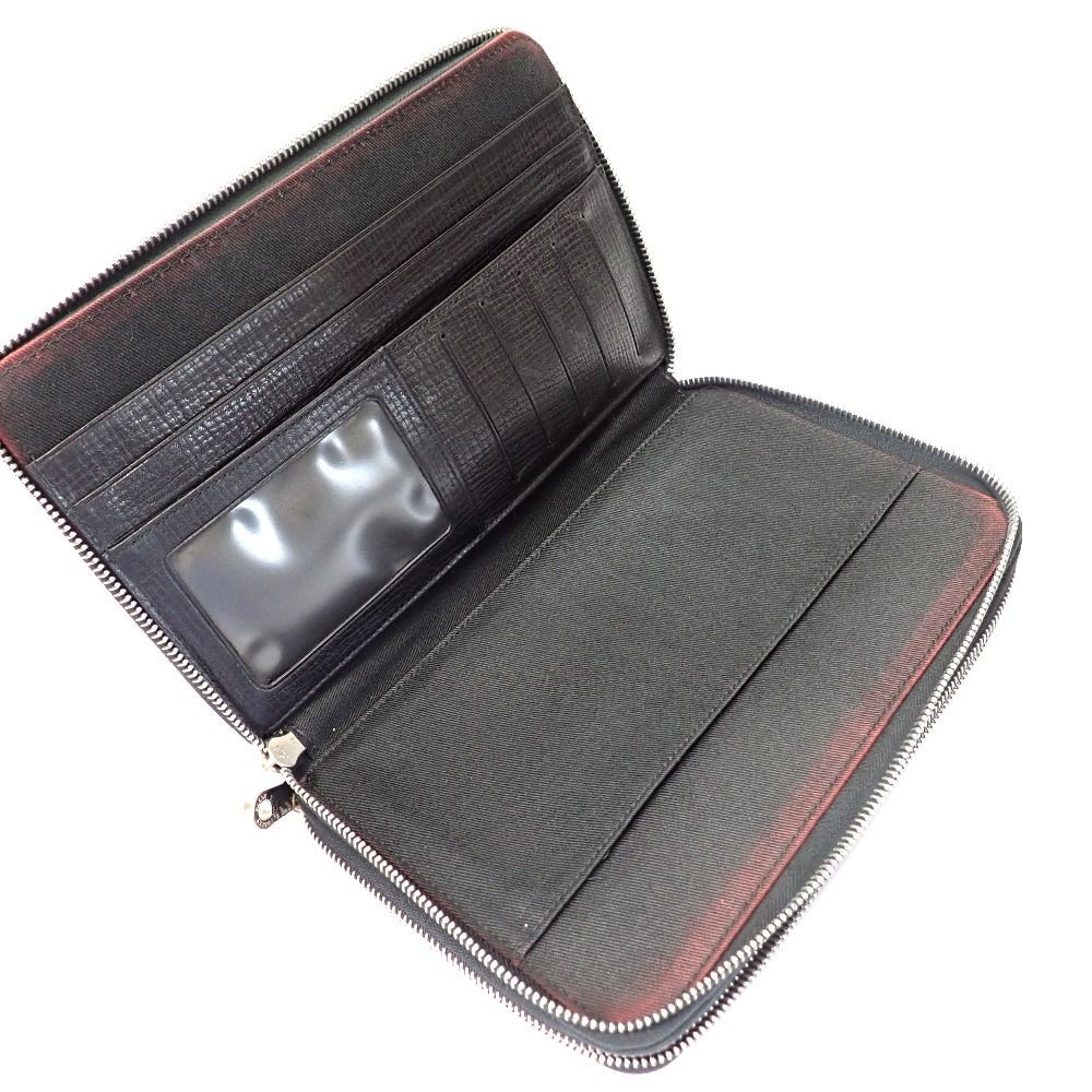 Bally Second Bag Clutch Travel Case Organizer Double Zip Black 23x15x4cm