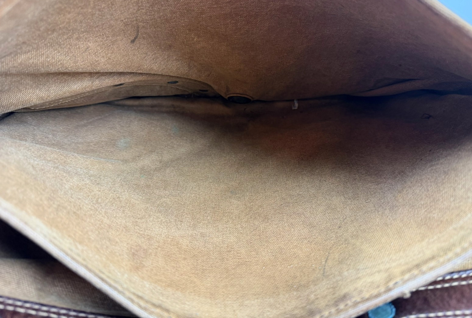 Vintage RRL Double RL Ralph Leather & Canvas Messenger Shoulder Bag DISTRESSED