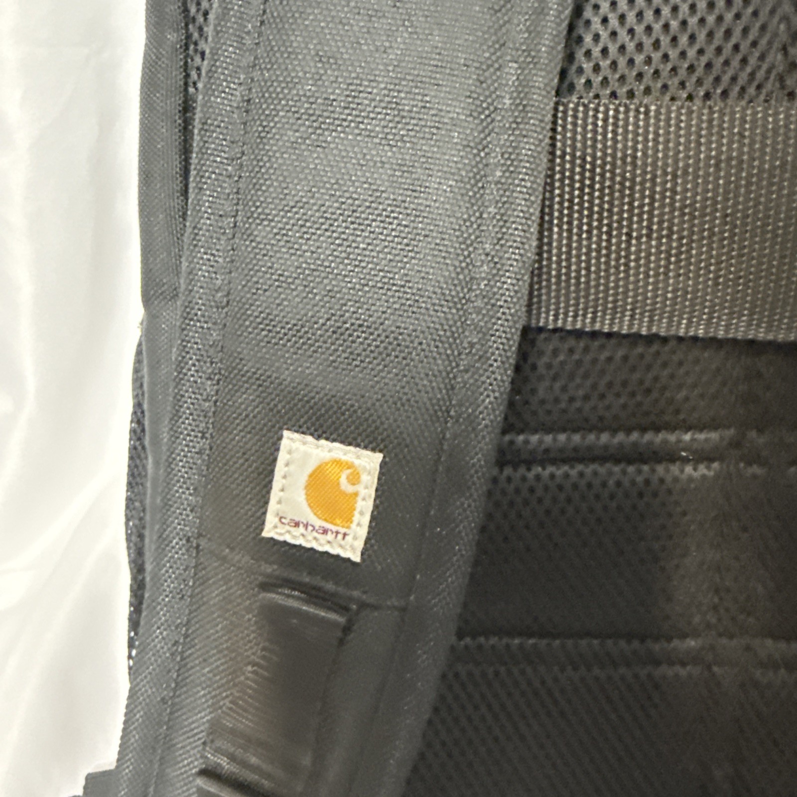 EUC Carhartt Black Foundry Series 28L Dual Compartment Backpack With JLG Logo