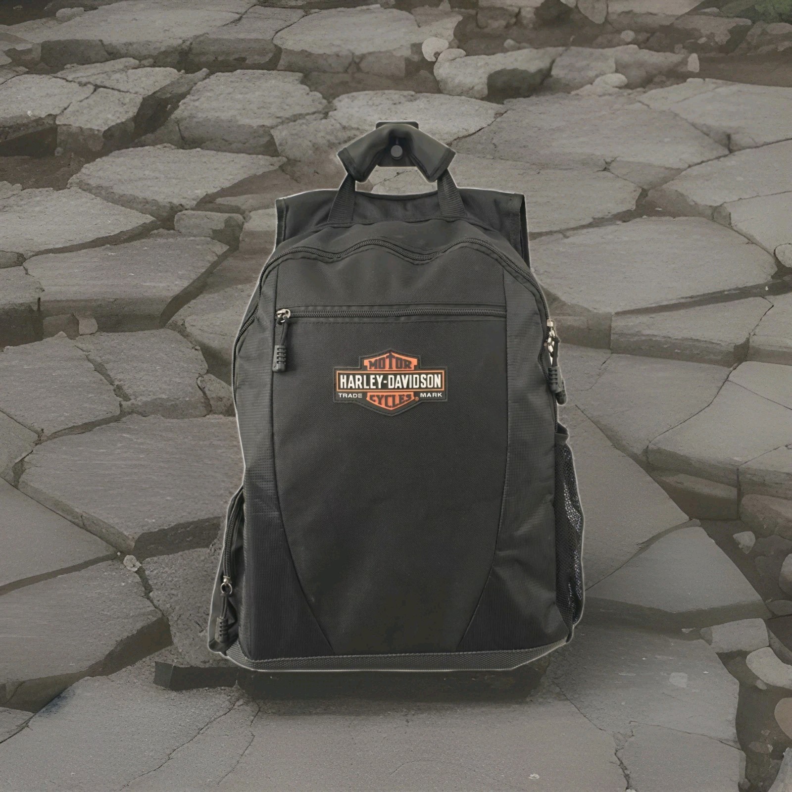 Harley Davidson Backpack Travel Tech Organizer Wallet 12″ / 9″ Lot In Black
