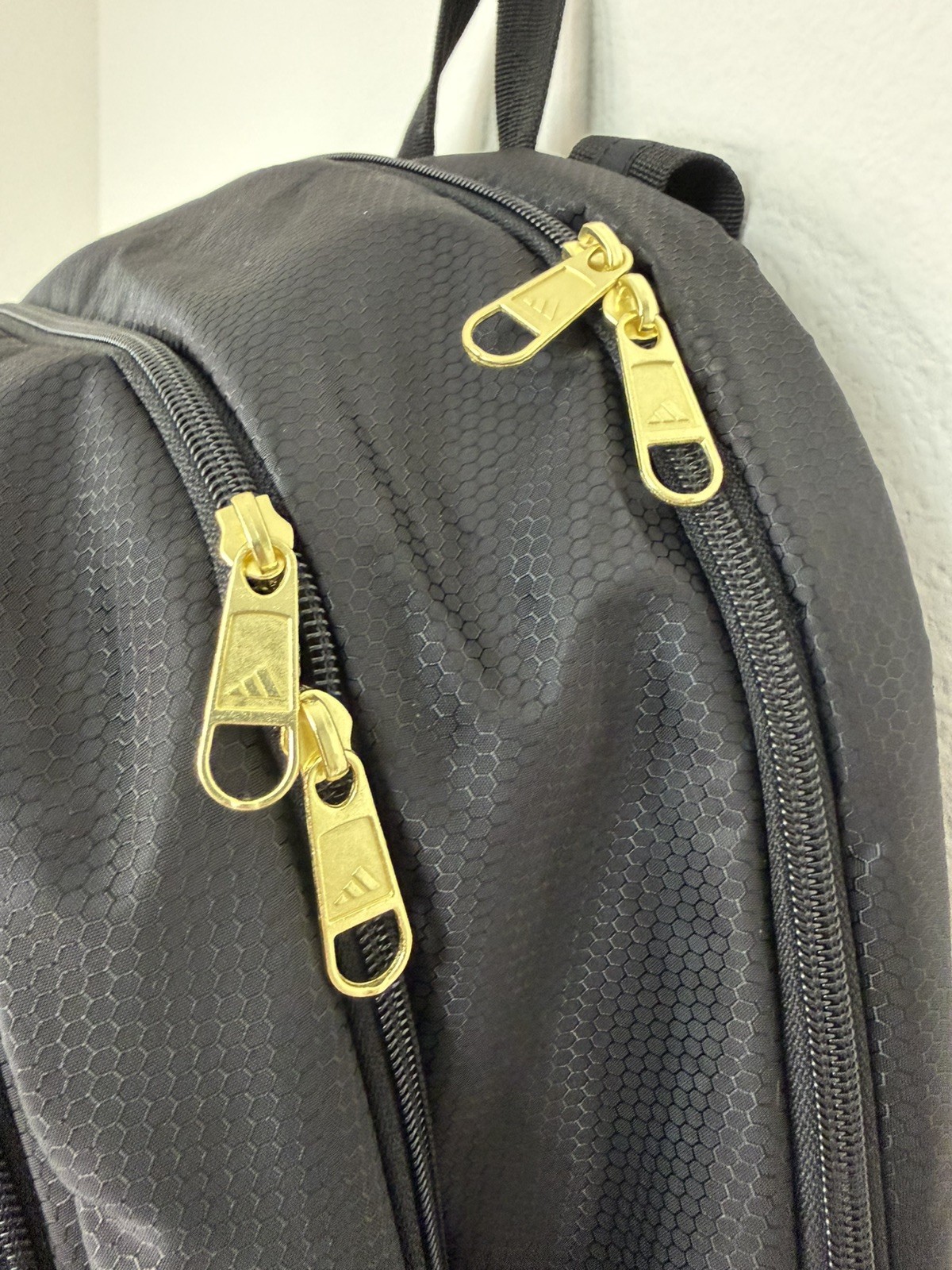 NEW Adidas Primetime Large Backpack Laptop Unisex Black/Gold Metallic