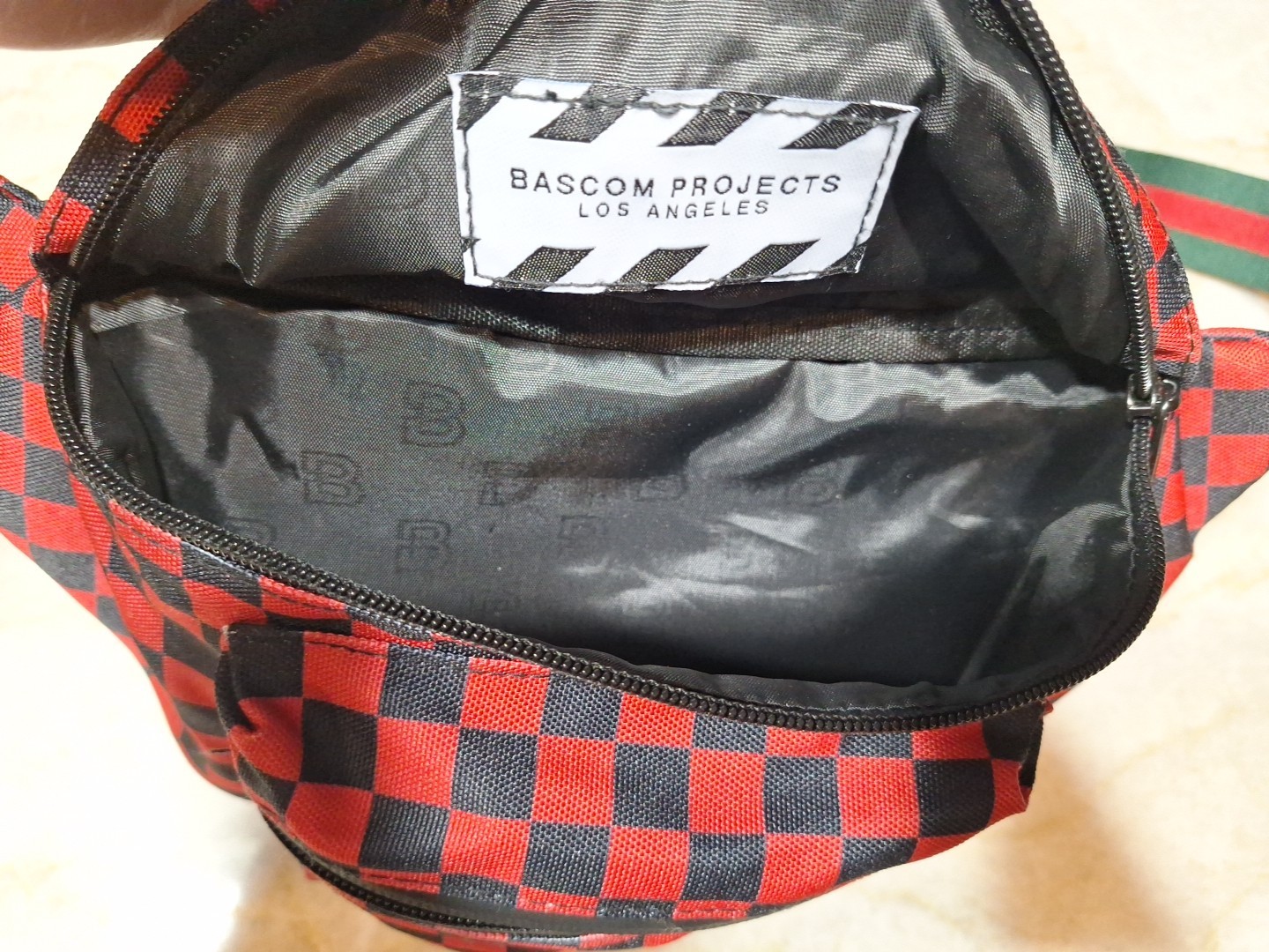 Bascom Projects Crossbody Waist Bag Fanny Pack Belt Festival Pouch Checkered