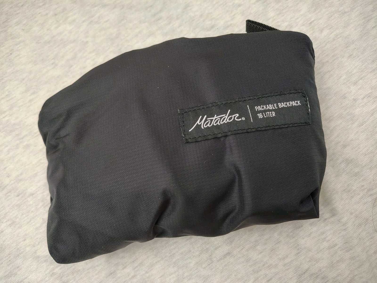 NEW Matador On-Grid Packable 16L Black Backpack Hiking Daypack Travel Laptop Bag