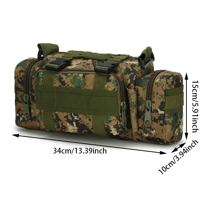 Tactical Backpack Outdoor Waist Pack Molle Hiking Camping Chest Bag Sports