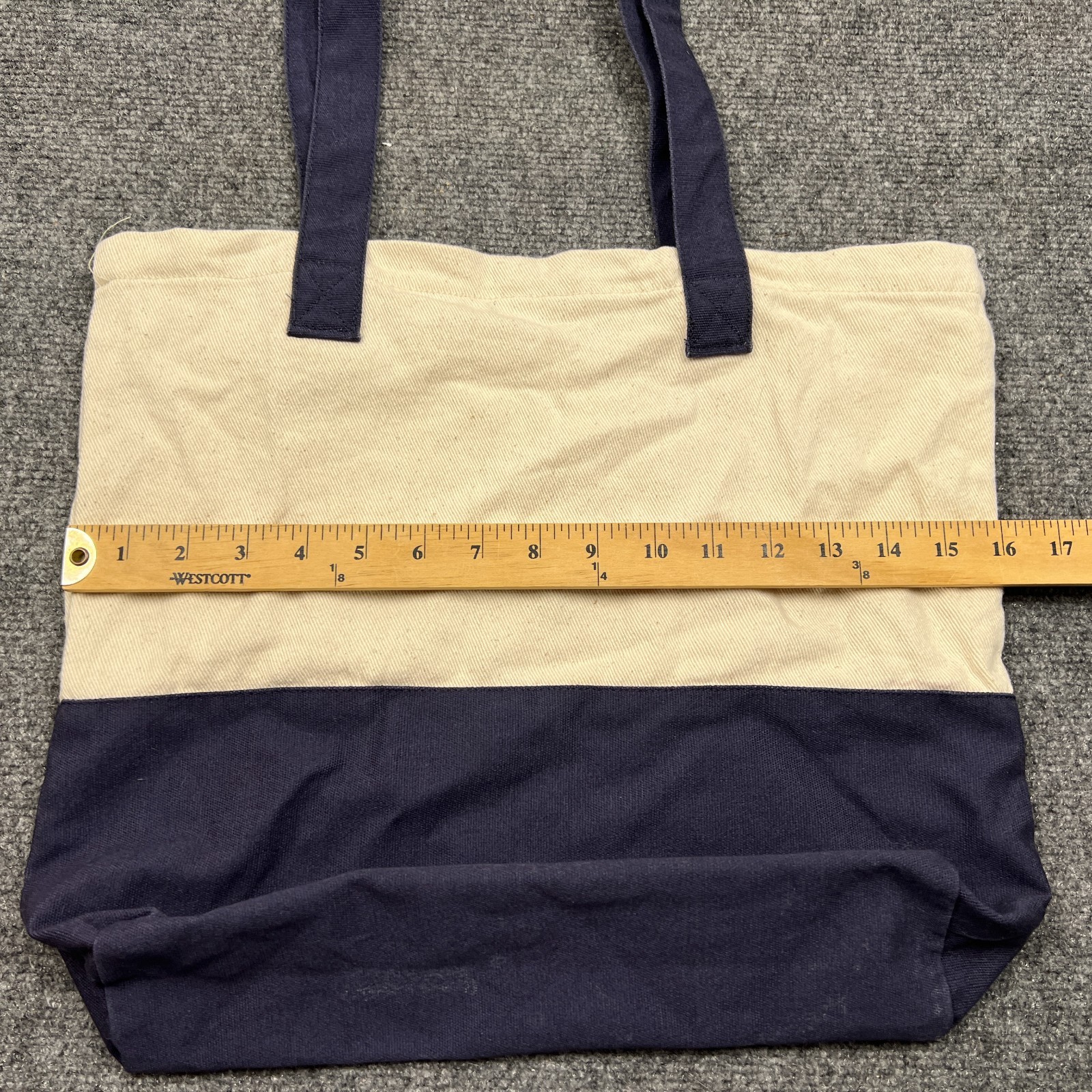 Universal Orlando Resort Big Logo Two-Tone Tote Bag Blue White