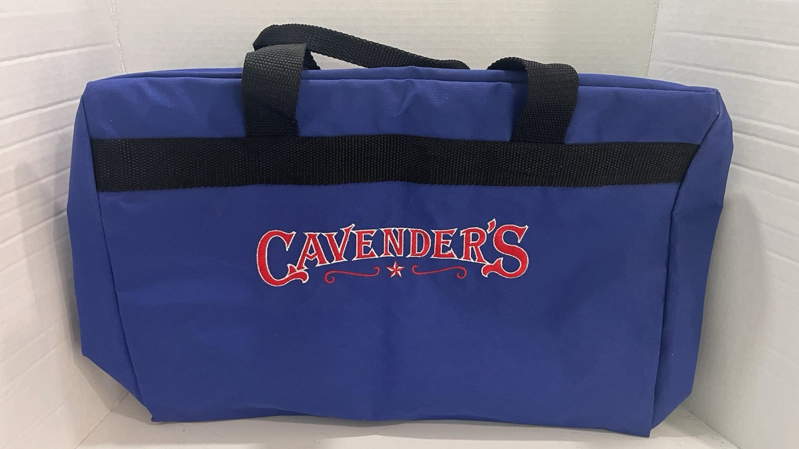 Vtg 1990’s Wrangler Pro Rodeo PRCA Tour Cavanders Blue Duffle/Travel Bag