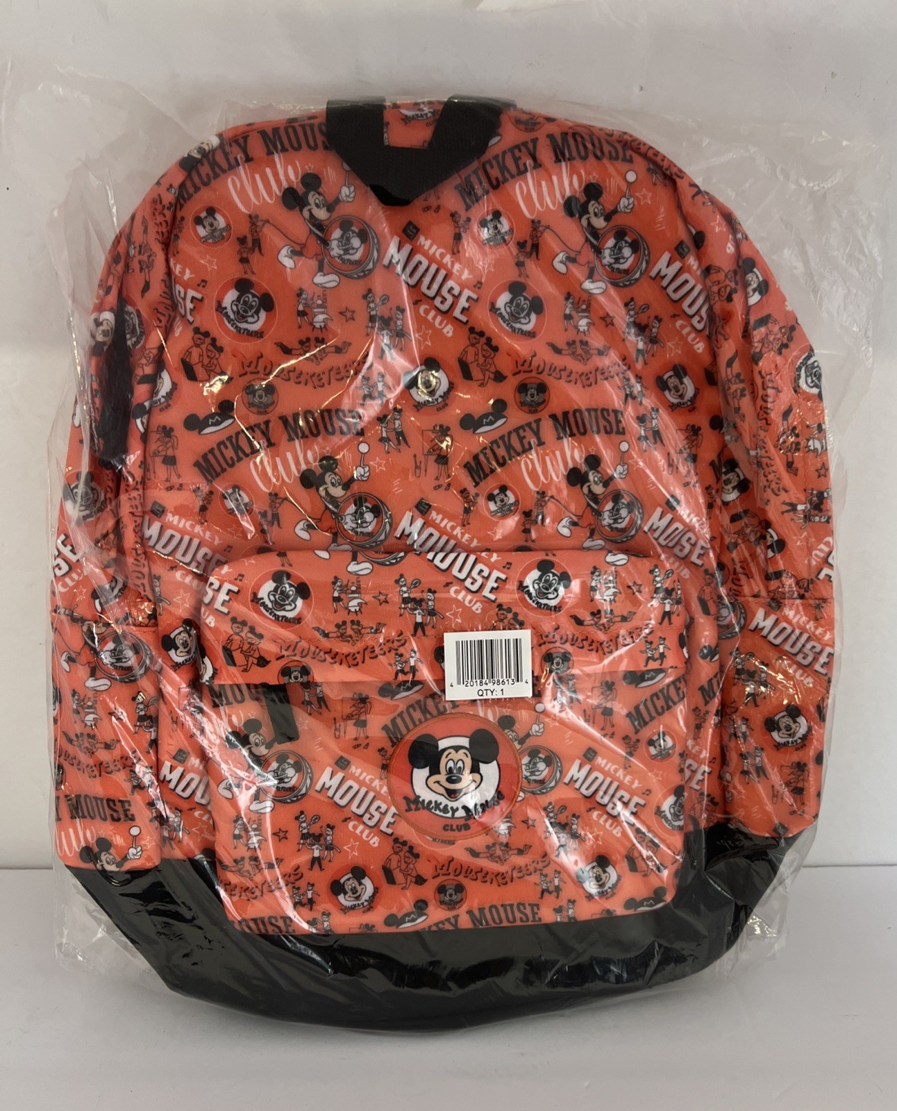 WALT DISNEY PRESENTS THE MICKEY MOUSE CLUB BACKPACK NWT