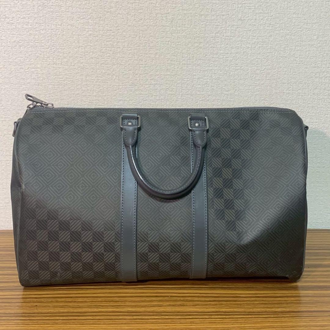 Louis Vuitton N41418 Damier Graphite Keepall Bandouliere 45 Bag