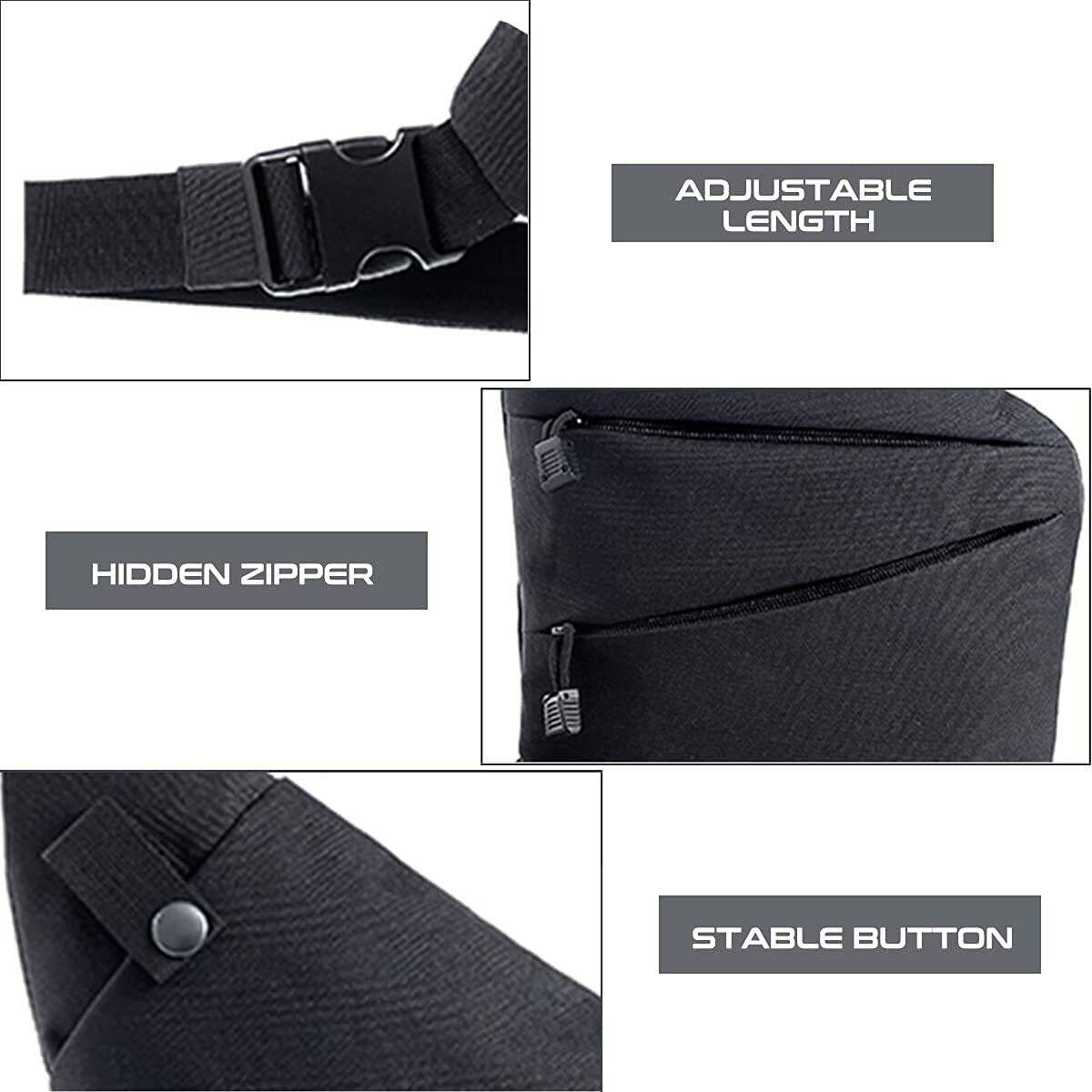 Left Right Shoulder Chest Bag Concealed Carry Tactical Gun Storage Bag for Men