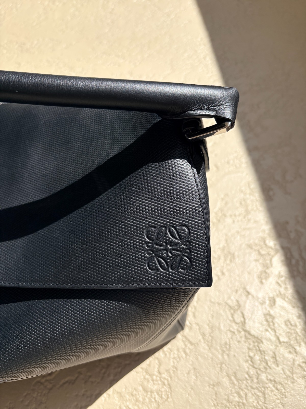 Loewe Puzzle Large Men’s Black leather bag