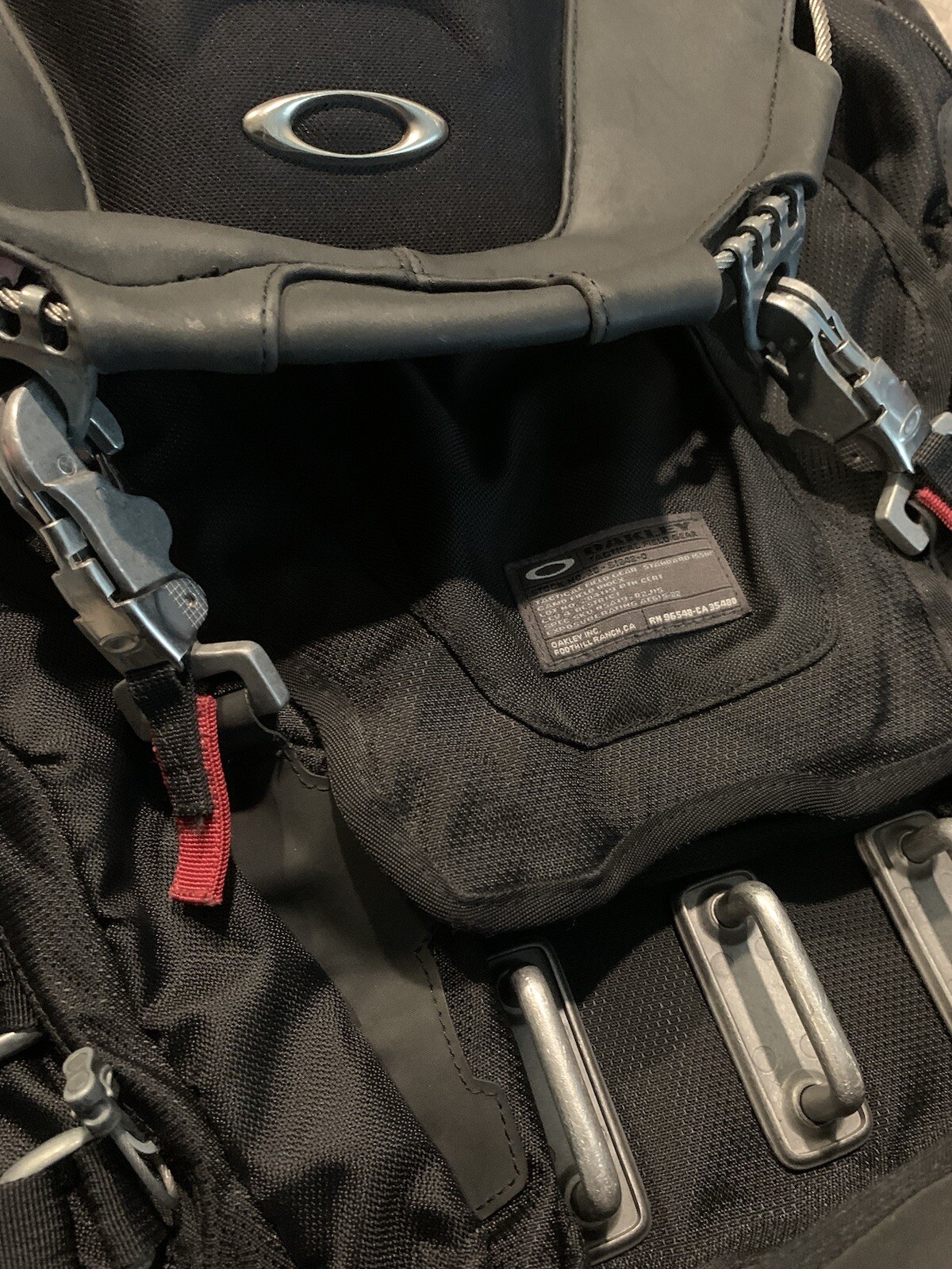 Oakley Backpack Stealth Black Tactical Field Gear Pack Bug Out Bag Used RARE $$