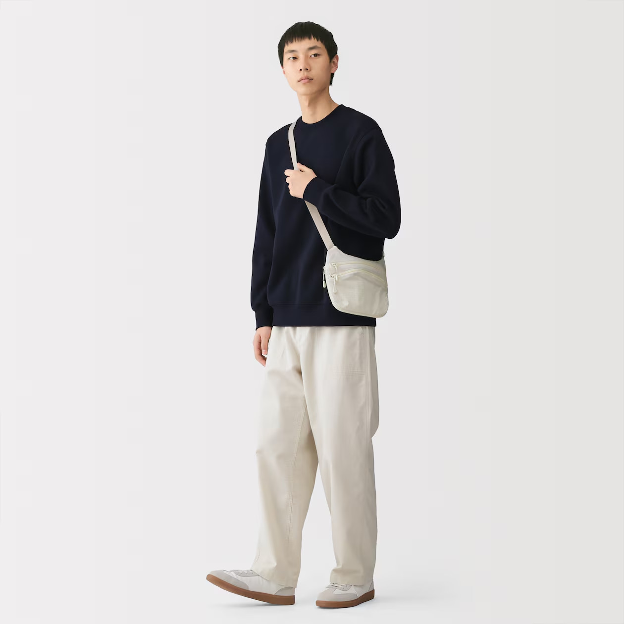 MUJI Water-Repellent Ripstop Mini Shoulder Bag Sling Bag Crossbody Unisex NWT