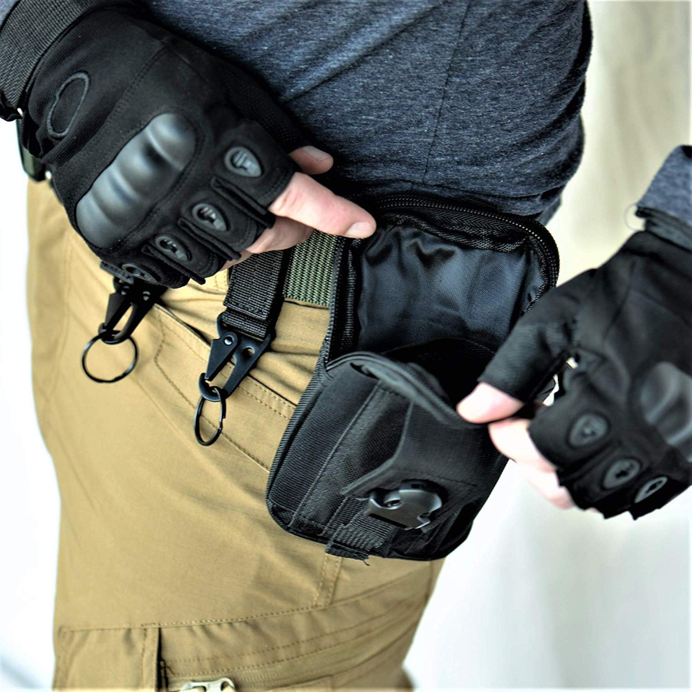 Mens Tactical Molle Pouch Utility Gadget Pack Outdoor Hiking EDC Belt Waist Bag