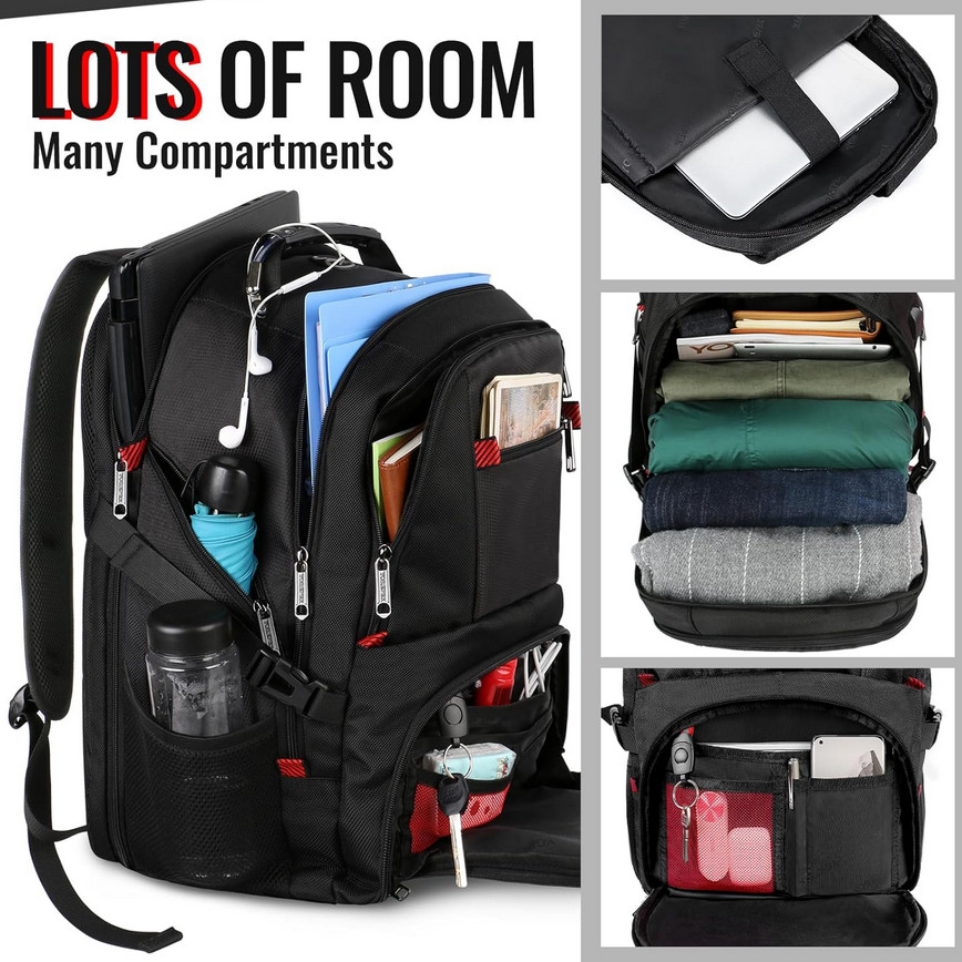Travel Backpack Extra Large 15.6″ Laptop Backpacks for Men Women Water Resistant