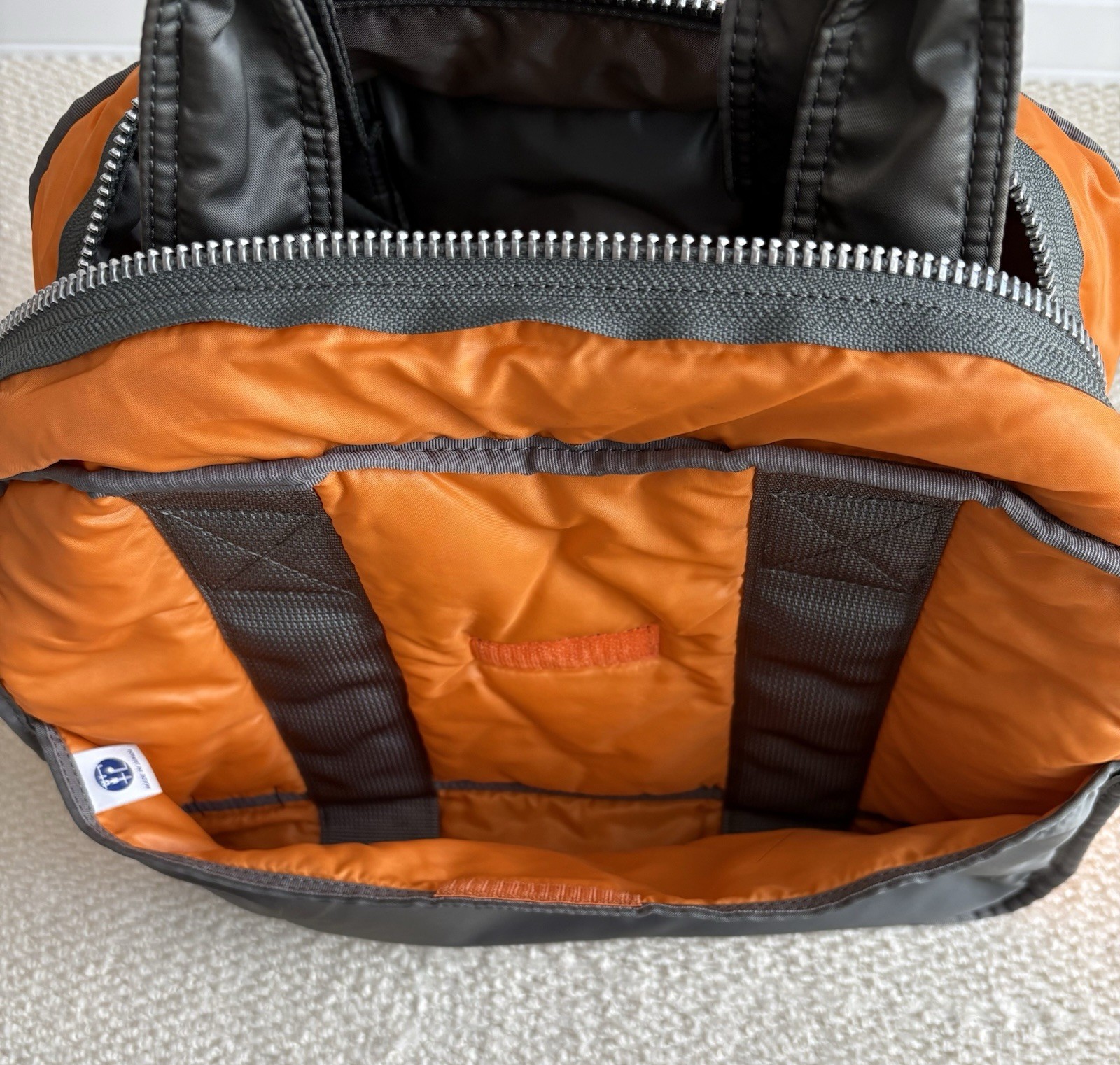 Yoshida PORTER TANKER Boston Bag (L) Nylon Silver Gray Japan 42cm×26cm×13cm
