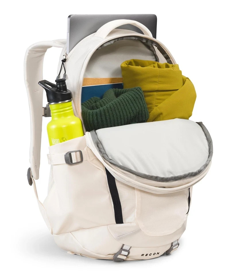 The North Face Recon Everyday Laptop Backpack Gardenia White Commuter