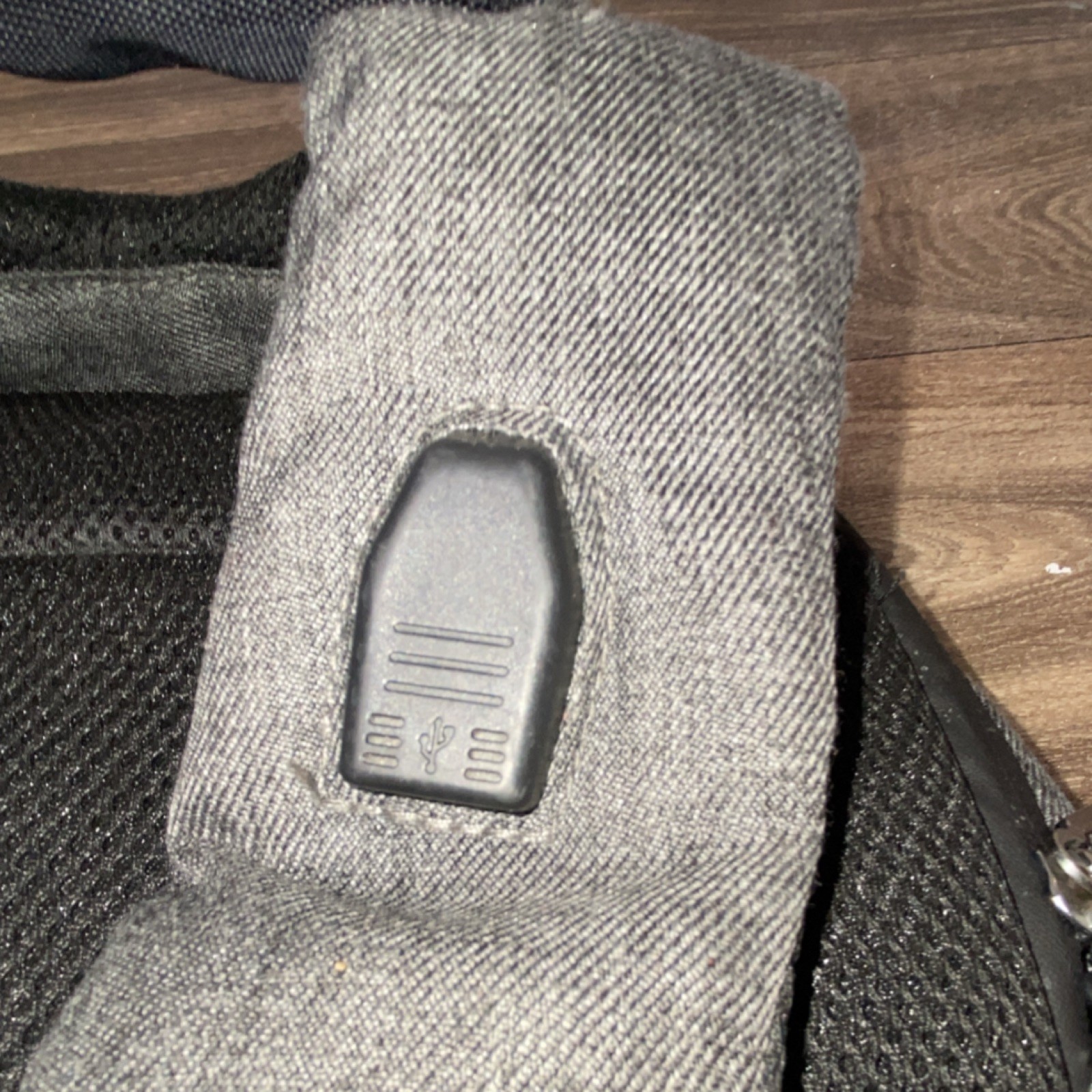Aflac Gray/Black Laptop Backpack w/ TSA Lock, Sleeve, Pockets, Adjustable Straps
